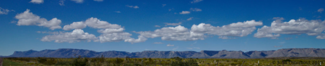 Guadalupe Mountains with El Capitan and Guadalupe Peak